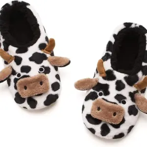 Cute Animal House Slippers, Warm Fuzzy Slipper Socks with Grippers Non Slip, Cozy Funny Gifts